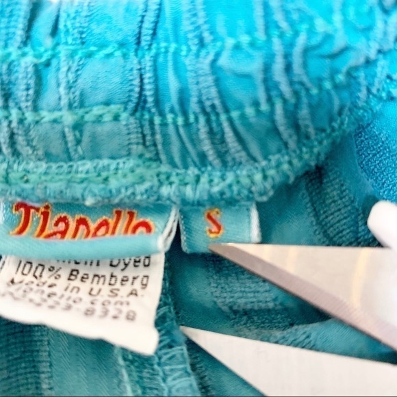 𝅺TIANELLO Whisper Knit Palazzo Pants Size S - Picture 8 of 10